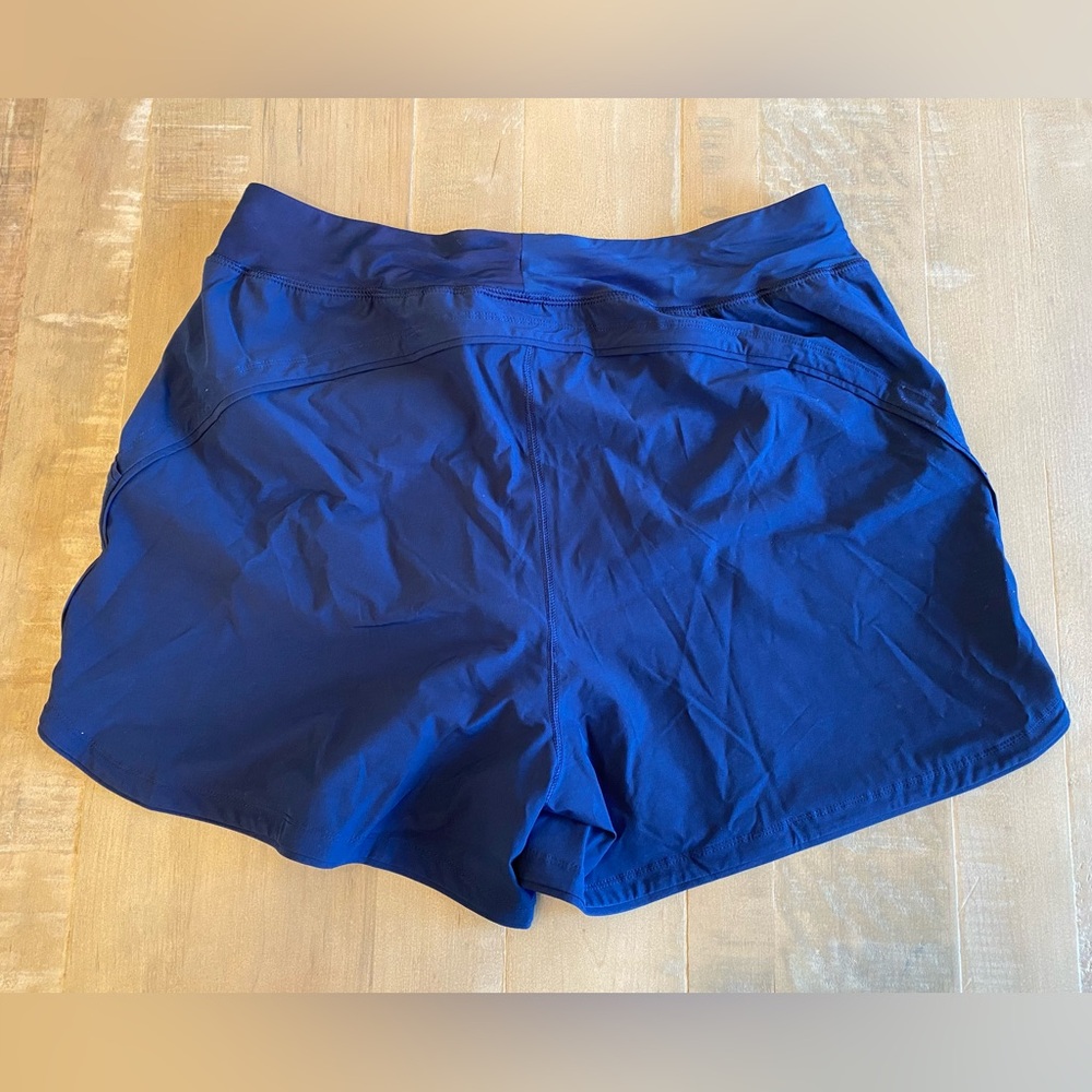 NWoT Lands' End Women's 5" Quick Dry Elastic Waist Board Shorts size 16 in Navy
